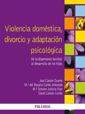 cover image of Violencia doméstica, divorcio y adaptación psicológica
